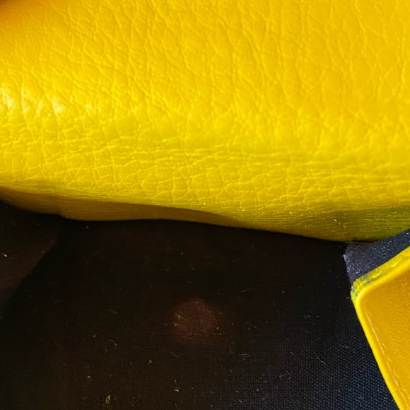 Authentic Balenciaga yellow Papier mini Leather wallet - Picture 7 of 9